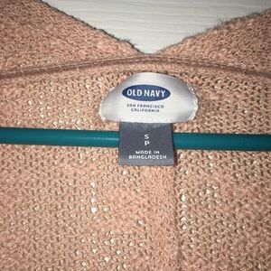 Pink old navy cardigan